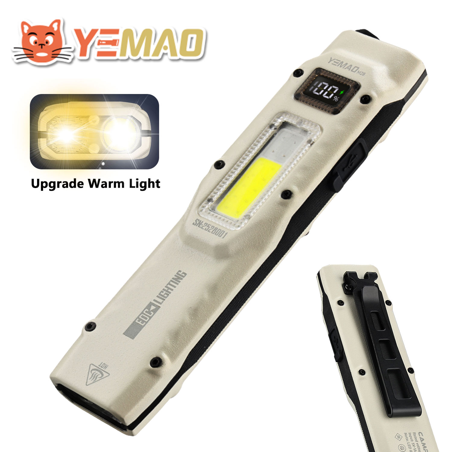 YEMAO M28 السوبر مشرق EDC مصبا - مراجعة Outdoor Adventure Trips وسعره